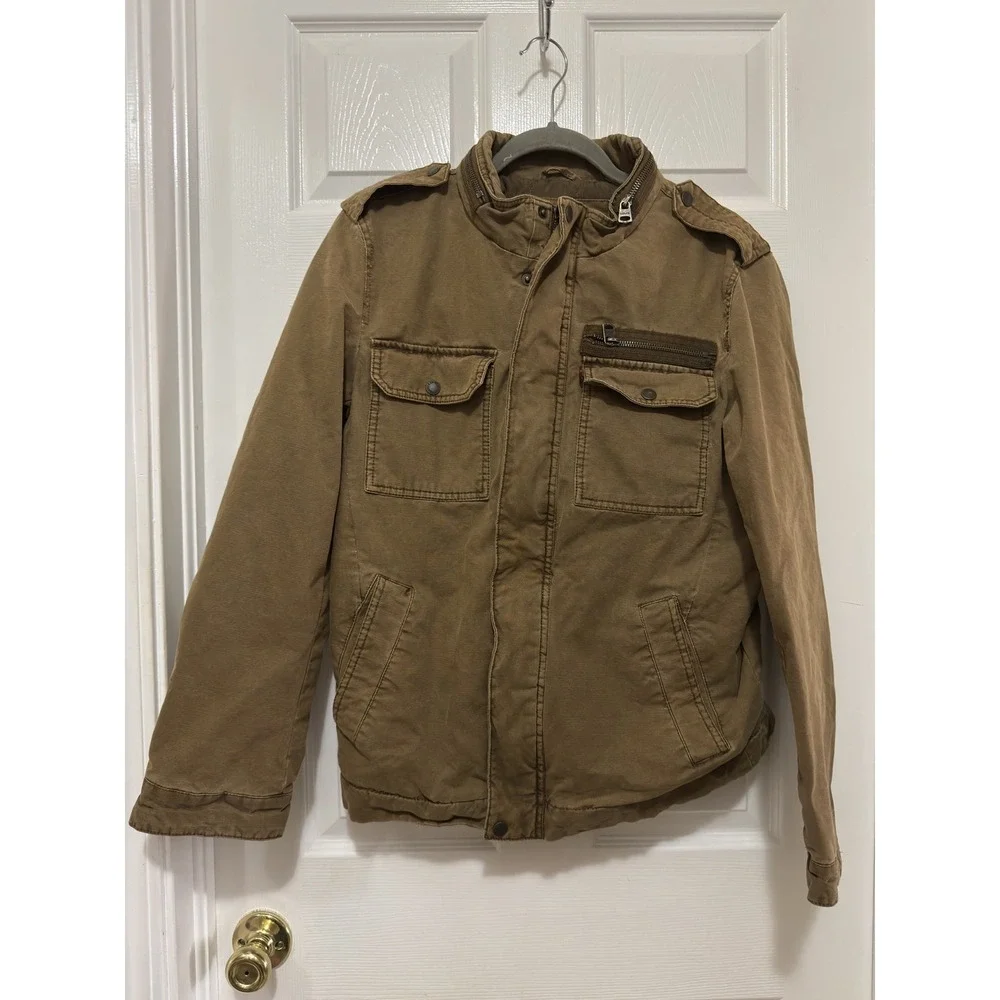 Levi's‎ Men Small khaki Field Rugged Combat Jacket Outdoors Workwear Small Barn